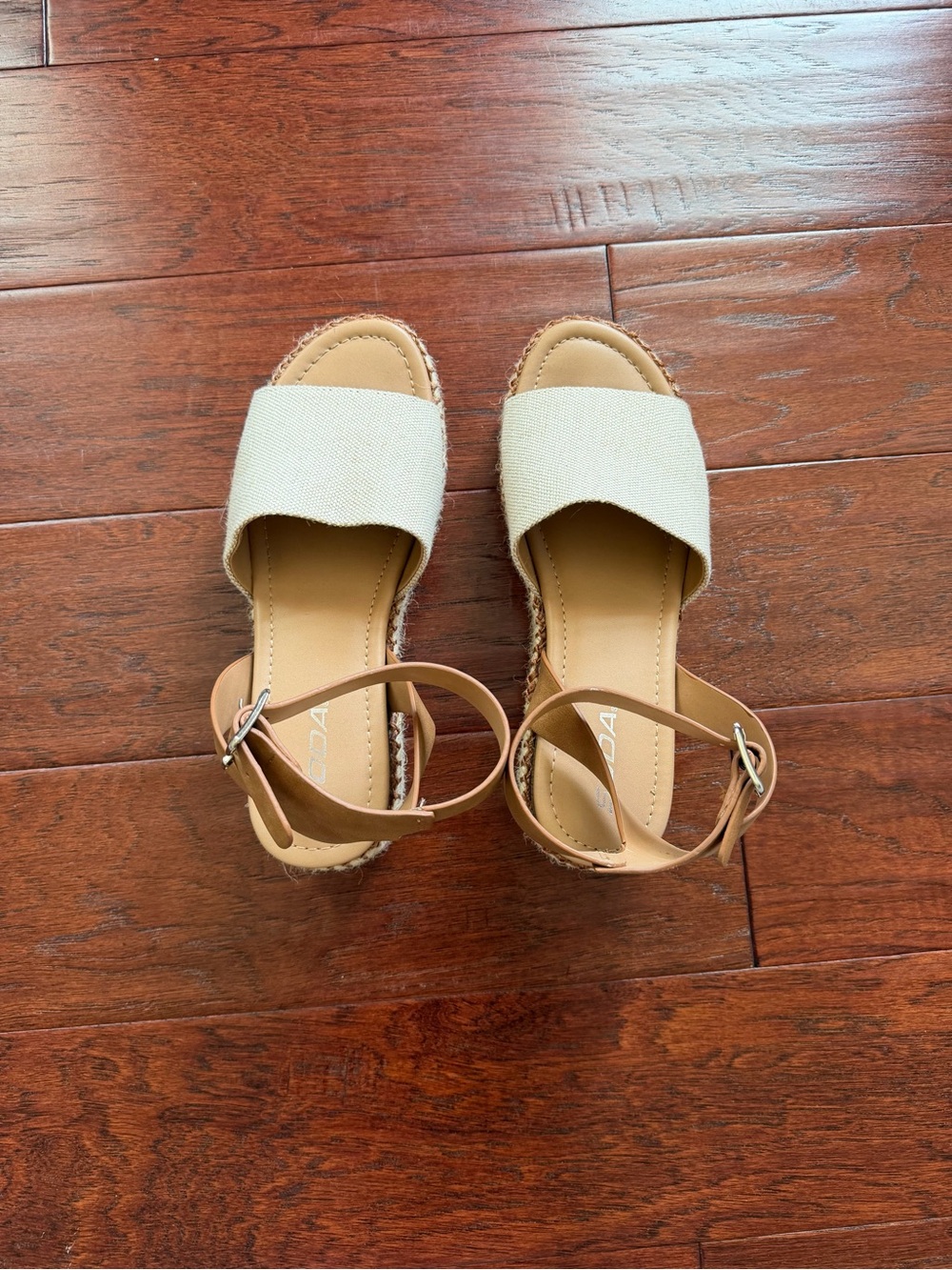 Soda Espadrilles Wedge Sandal Size 8